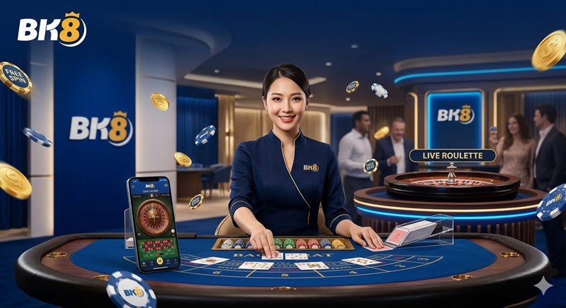 BK8 វេទិកាកម្សាន្តកាស៊ីណូបន្តផ្ទាល់ និងភ្នាល់កីឡាផ្តល់រង្វាន់ 288$